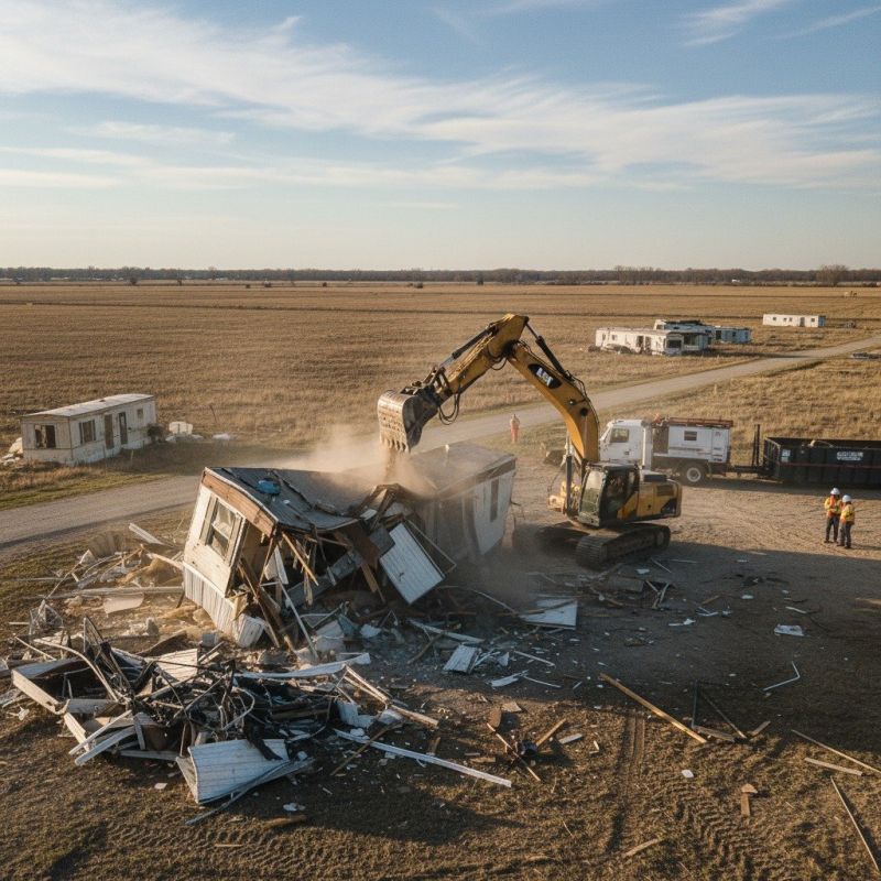 Mobile Home Demolition in Houston, TX