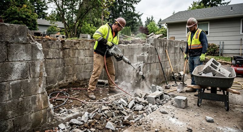 Block Wall Removal
